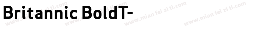 Britannic BoldT字体转换
